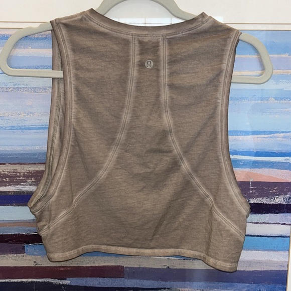 Lululemon Dusty Purple Crop Muscle Tee Size 4 - Picture 8 of 8